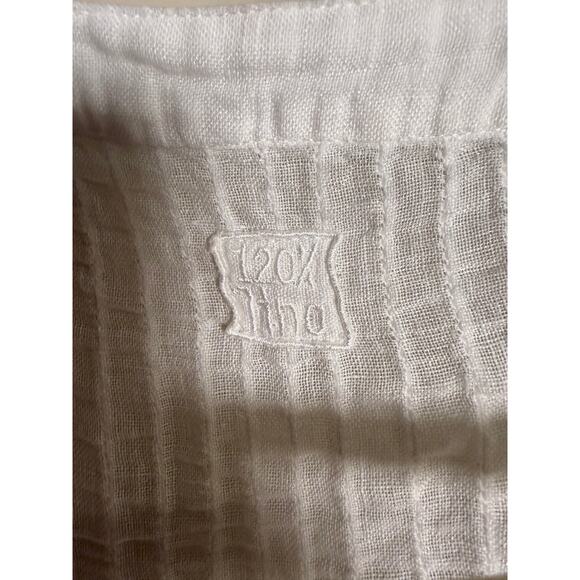 120% Lino White Long Sleeve Dress Coverup Women's Sz. 50 (US XXL) - Picture 2 of 6